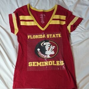 Florida State Seminoles Womans Shirt Red Size Medium